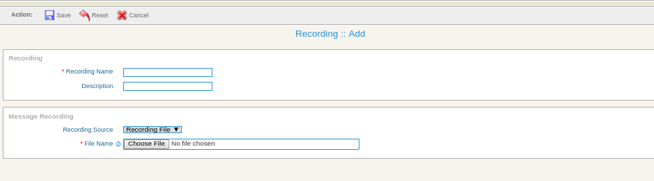 recordings to add